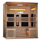 Golden Designs Full Spectrum PureTech™ Near Zero EMF Indoor Infrared Sauna with Himalayan Salt Bar (6-Person Capacity)