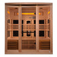 Golden Designs Full Spectrum PureTech™ Near Zero EMF Indoor Infrared Sauna with Himalayan Salt Bar (6-Person Capacity)