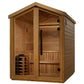 Golden Designs Kaarina Outdoor Barn Style Traditional Sauna with Canadian Red Cedar Interior (6-Person Capacity)