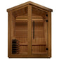 Golden Designs Kaarina Outdoor Barn Style Traditional Sauna with Canadian Red Cedar Interior (6-Person Capacity)