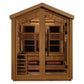 Golden Designs Loviisa Outdoor Barn Style Hybrid (PureTech™ Full Spectrum IR or Traditional Stove) Sauna with Canadian Red Cedar Interior (3-Person Capacity)