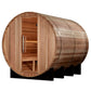 Golden Designs Klosters Outdoor Barrel Traditional Sauna with Pacific Premium Cedar Wood Construction (6-Person Capacity)