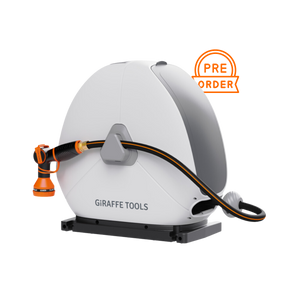 Ground-Mounted Retractable Hose Reel-1/2in-82ft