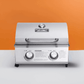Monument Grills Table Top 13742 Series | 2 Burner Gas Grill in Stainless Steel