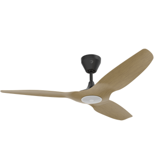 Big Ass Fans Haiku L 52" Outdoor Ceiling Fan with Caramel Bamboo Blades and Black Finish - Downrod 5"