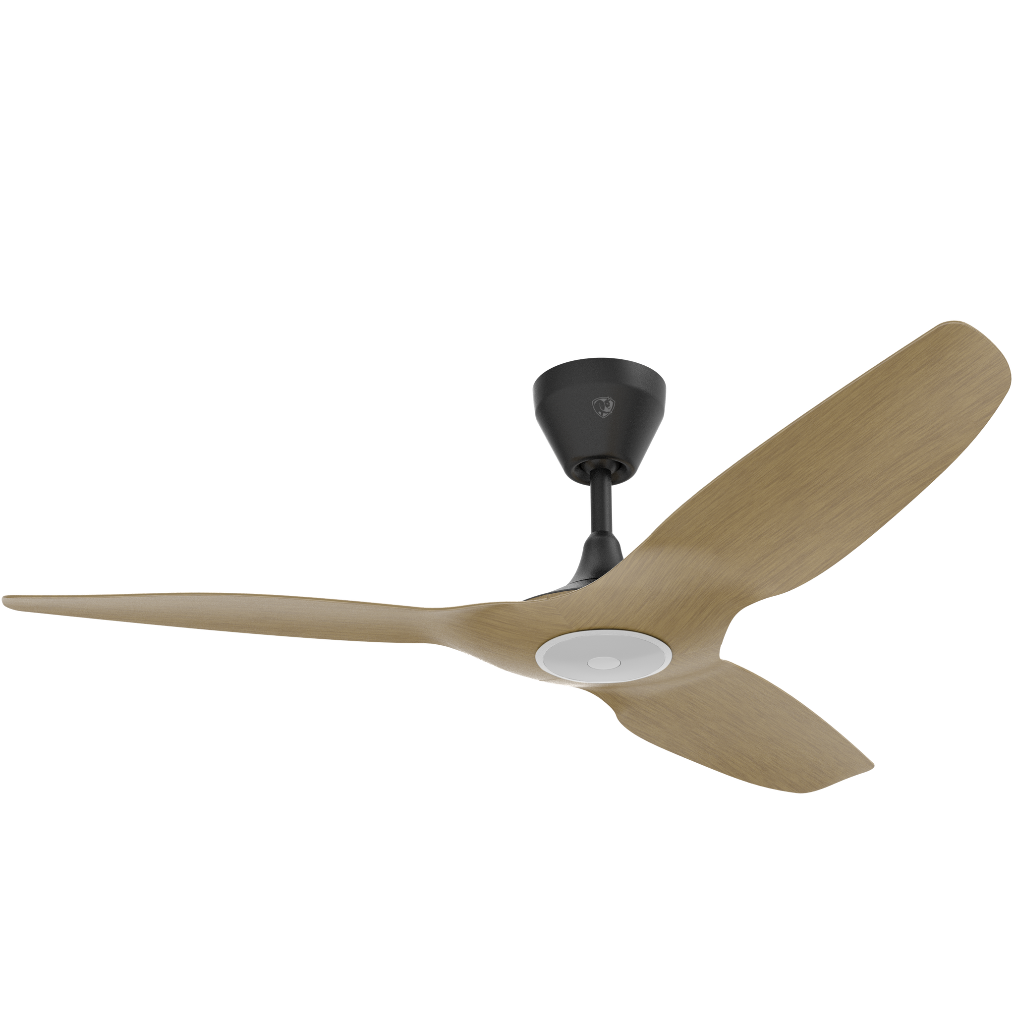 Big Ass Fans Haiku L 52" Ceiling Fan with Caramel Bamboo Blades and Black Finish, Downrod 5"