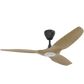 Big Ass Fans Haiku L 52" Ceiling Fan with Caramel Bamboo Blades, Black Finish and 50.8" Downrod Accessory