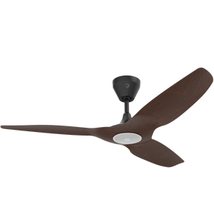 Big Ass Fans Haiku L 52" Outdoor Ceiling Fan with Cocoa Bamboo Blades and Black Finish - Downrod 5"
