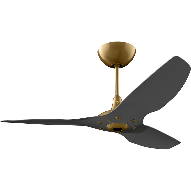 Big Ass Fans Haiku 52" Ceiling Fan With Black Blades And Gold Finish, Downrod 12", Indoors
