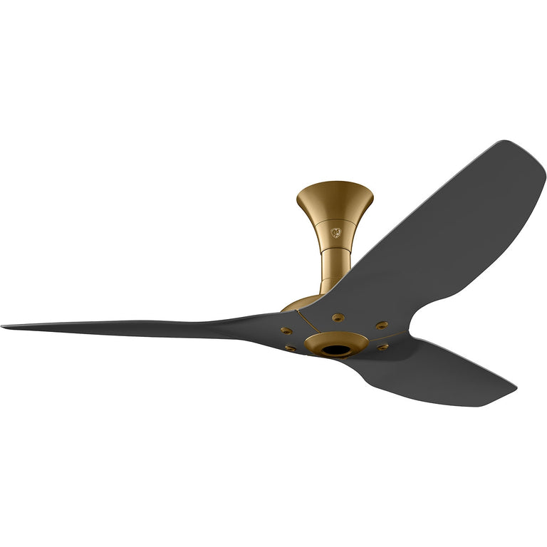 Big Ass Fans Haiku 52" Ceiling Fan, Low Profile Mount With Black Blades And Gold Finish, Indoors