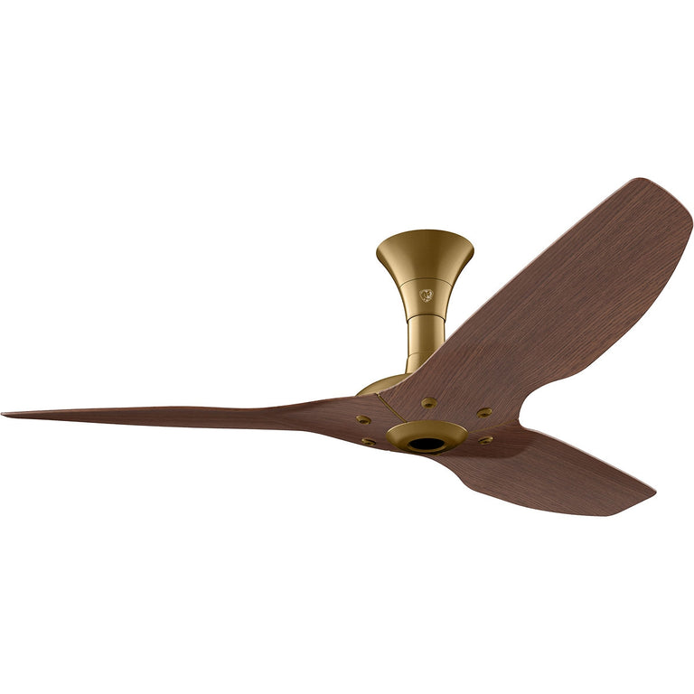 Big Ass Fans Haiku 52" Ceiling Fan, Low Profile Mount With Cocoa Bamboo Blades And Gold Finish, Indoors
