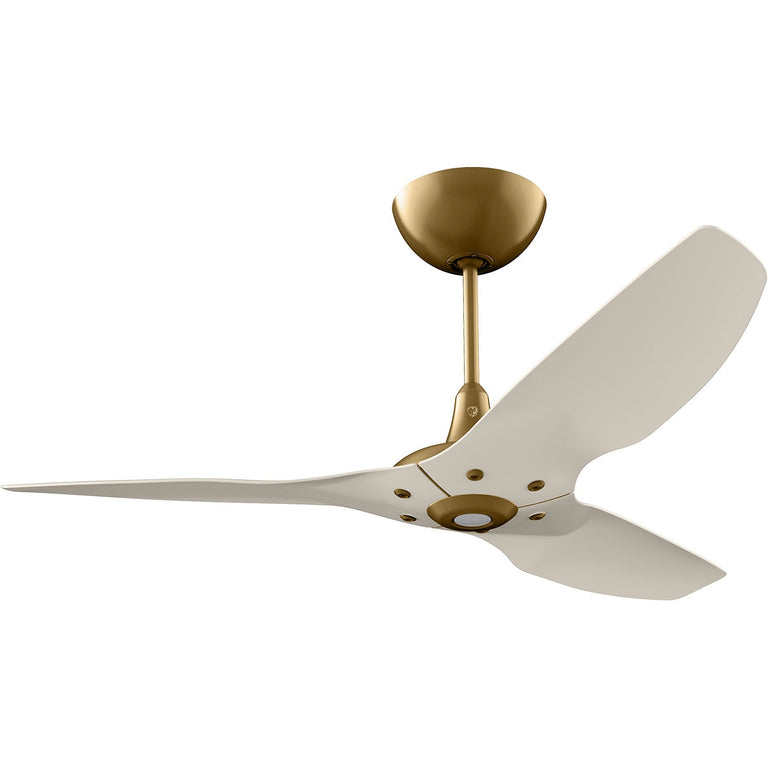 Big Ass Fans Haiku 52" Ceiling Fan With Cream Blades And Gold Finish, Downrod 12", Indoors