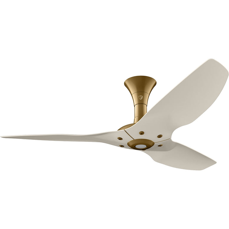 Big Ass Fans Haiku 52" Ceiling Fan, Low Profile Mount With Cream Blades And Gold Finish, Indoors