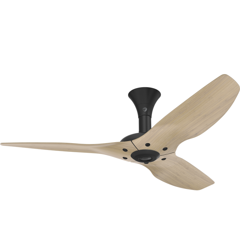Big Ass Fans Haiku 52" Ceiling Fan, Low Profile Mount with Natural Bamboo Blades and Black Finish