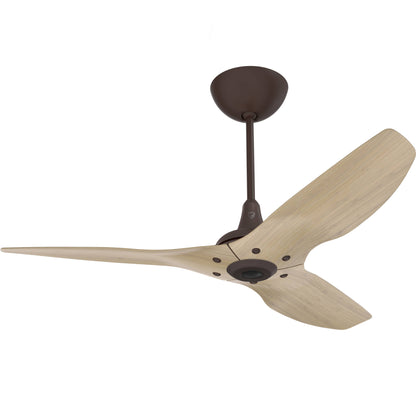 Big Ass Fans Haiku 52" Ceiling Fan with Natural Bamboo Blades and Oil Rubbed Bronze Finish, Downrod 12" with Uplight
