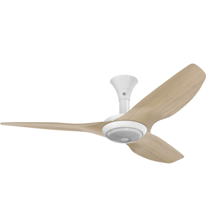 Big Ass Fans Haiku 52" Ceiling Fan, Low Profile Mount with Natural Bamboo Blades and White Finish with LED