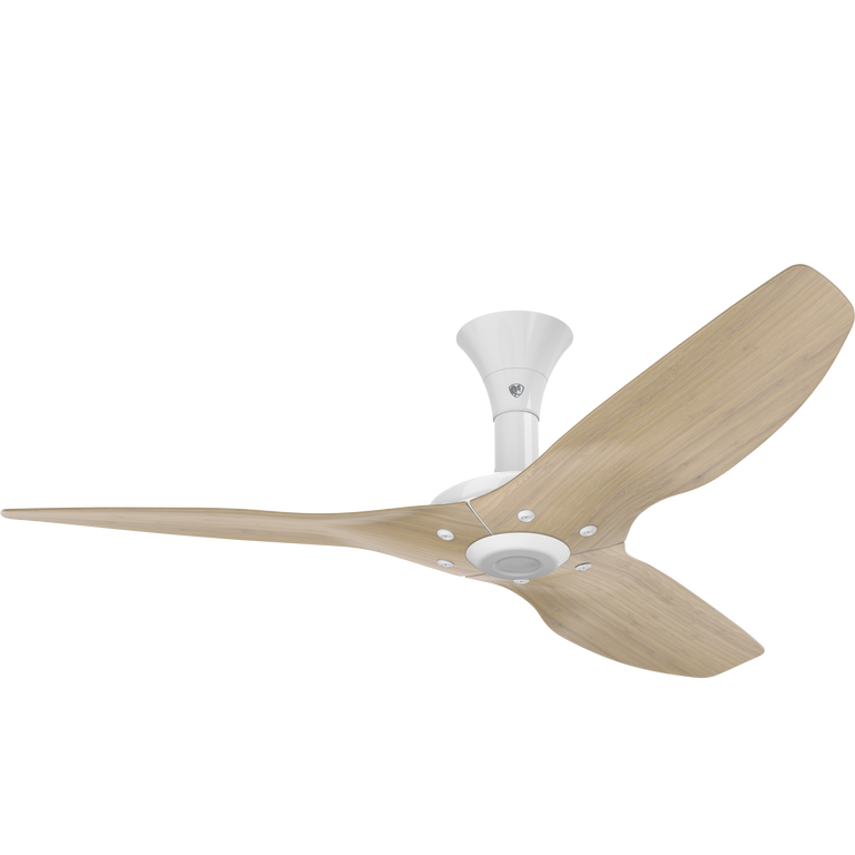 Big Ass Fans Haiku 52" Ceiling Fan, Low Profile Mount with Natural Bamboo Blades and White Finish
