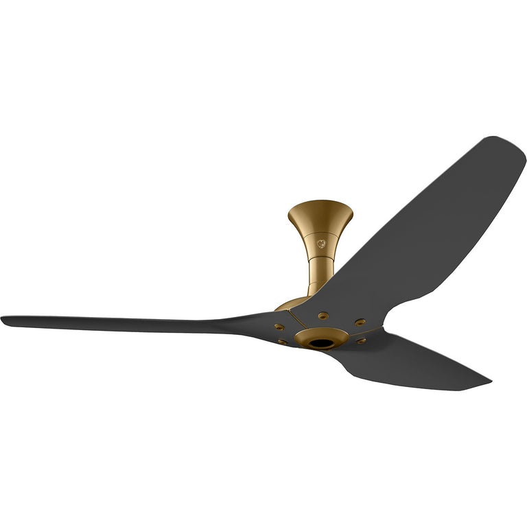 Big Ass Fans Haiku 60" Ceiling Fan, Low Profile Mount With Black Blades And Gold Finish, Indoors