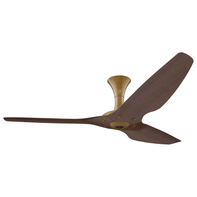 Big Ass Fans Haiku 60" Ceiling Fan, Low Profile Mount With Cocoa Bamboo Blades And Gold Finish, Indoors