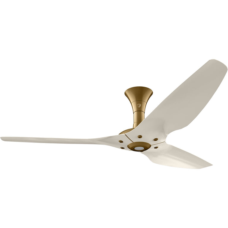Big Ass Fans Haiku 60" Ceiling Fan, Low Profile Mount With Cream Blades And Gold Finish, Indoors