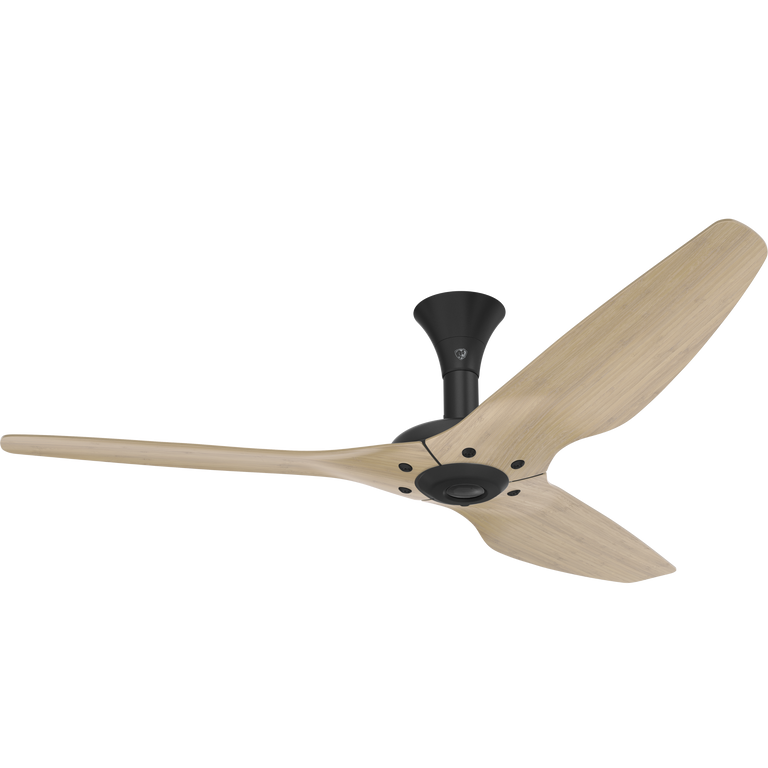 Big Ass Fans Haiku 60" Ceiling Fan, Low Profile Mount with Natural Bamboo Blades and Black Finish