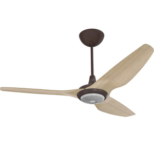 Big Ass Fans Haiku 60" Ceiling Fan with Natural Bamboo Blades and Oil Rubbed Bronze Finish, Downrod 12" with LED
