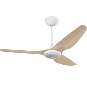 Big Ass Fans Haiku 60" Ceiling Fan with Natural Bamboo Blades and Satin Nickel Finish, Downrod 12" with LED