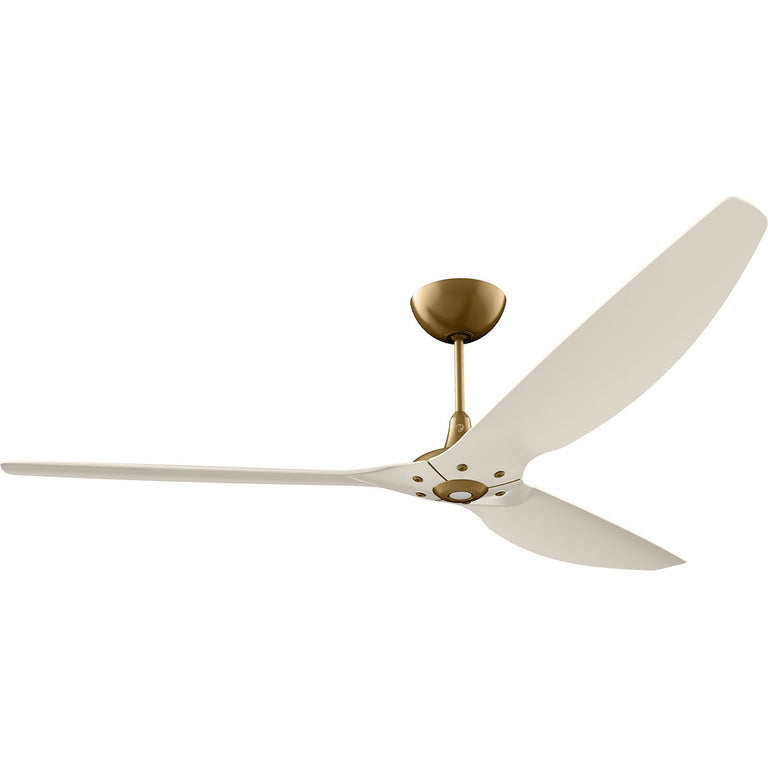 Big Ass Fans Haiku 84" Ceiling Fan With Cream Blades And Gold Finish, Downrod 32", Indoors
