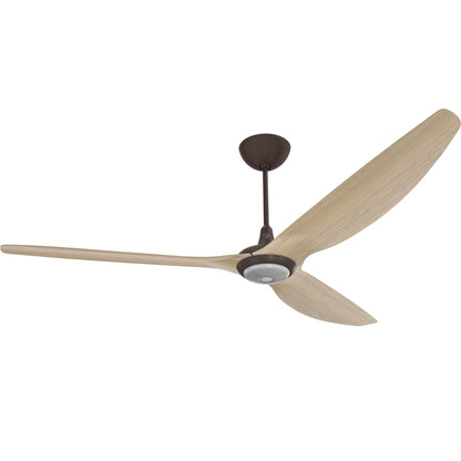 Big Ass Fans Haiku 84" Ceiling Fan with Natural Bamboo Blades and Oil Rubbed Bronze Finish, Downrod 12" with LED