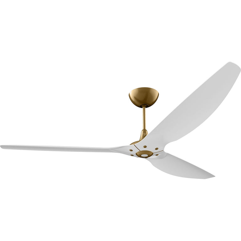 Big Ass Fans Haiku 84" Ceiling Fan With White Blades And Gold Finish, Downrod 12", Indoors