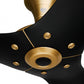 Big Ass Fans Haiku 60" Ceiling Fan With Black Blades And Gold Finish, Downrod 20", Indoors