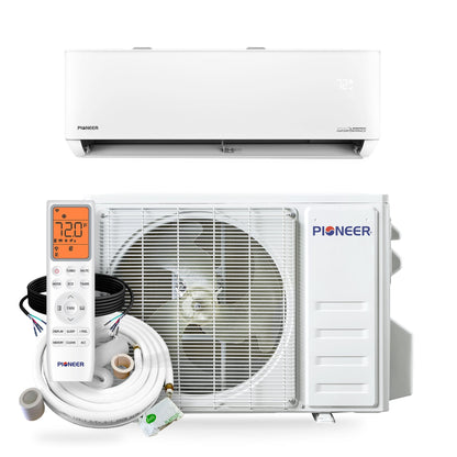 Pioneer® Quantum Hyperformance™ 9,000 BTU 230V High-Wall Energy-Star Mini Split System with 10' Standard Copper Lineset