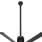 Big Ass Fans i6 36" Downrod in Black (Ceiling Height 14.5 - 15.5 ft.)