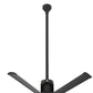Big Ass Fans i6 60" Ceiling Fan in Black with 48" Downrod Accessory, Indoors