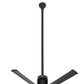 Big Ass Fans i6 60" Ceiling Fan in Black with 60" Downrod Accessory, Indoors