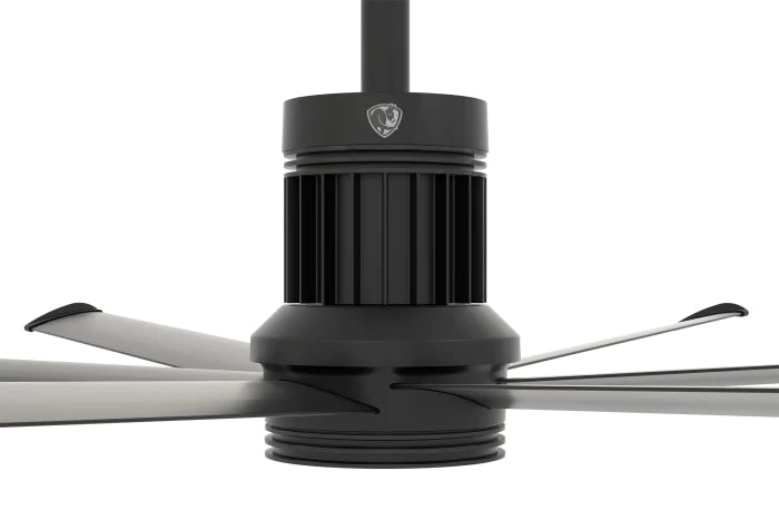 Big Ass Fans i6 60" Ceiling Fan in Black with 36" Downrod Accessory, Indoors
