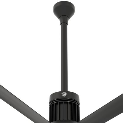Big Ass Fans i6 24" Downrod in Black (Ceiling Height 13 - 14 ft.)