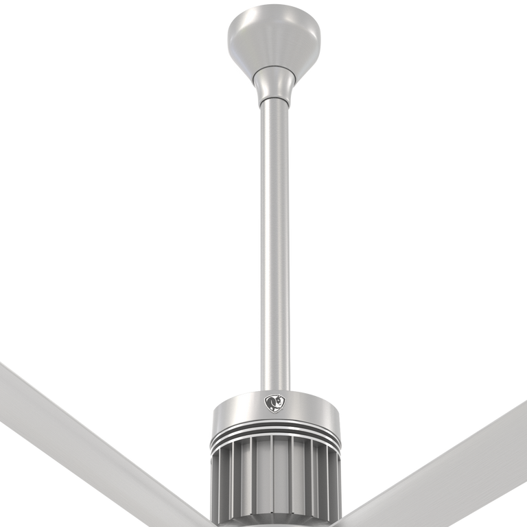 Big Ass Fans i6 24" Downrod in Silver (Ceiling Height 13 - 14 ft.)