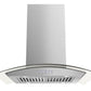 Hauslane Chef 30-in Convertible Stainless Steel Island Range Hood