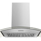 Hauslane Chef 36-in Convertible Stainless Steel Wall-Mounted Range Hood, WM-600