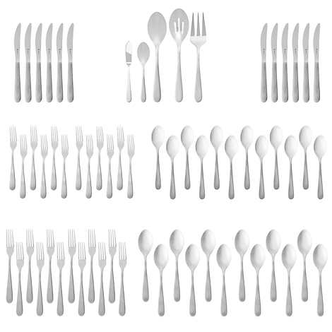 Henckels 65pc Lucena Stainless Steel Flatware Set