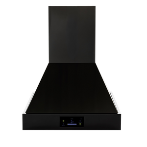 Induction Hardware 30-Inch Convertible Wall Mount Range Hood, 1000 CFM, Black Stainless Steel, S-RH30-PW-BS