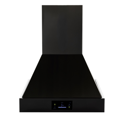 Induction Hardware 30-Inch Convertible Wall Mount Range Hood, 1000 CFM, Black Stainless Steel, S-RH30-PW-BS