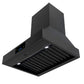 Induction Hardware 30-Inch Convertible Wall Mount Range Hood, 1000 CFM, Black Stainless Steel, S-RH30-PW-BS