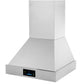 Induction Hardware 30-Inch Convertible Wall Mount Range Hood, 400 CFM, Stainless Steel, RH-400-30-SS