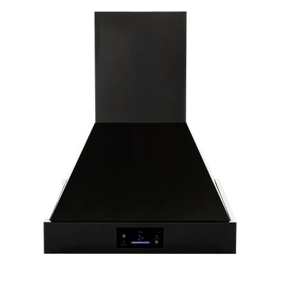 Induction Hardware 36-Inch Convertible Wall Mount Range Hood, 400 CFM, Black Stainless Steel, RH-400-36-BS