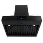 Induction Hardware 36-Inch Convertible Wall Mount Range Hood, 1000 CFM, Black Stainless Steel, S-RH36-PW-BS