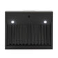 Induction Hardware 36-Inch Convertible Wall Mount Range Hood, 1000 CFM, Black Stainless Steel, S-RH36-PW-BS