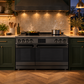 Induction Hardware Luxury Series 48-Inch 7.7 Cu. Ft. Double Oven Induction Range, Self-Cleaning, Black Stainless Steel, S-IR48-BS