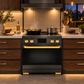 Induction Hardware Luxury Series Orion Edition 30-Inch 5.1 Cu. Ft. Induction Range, Self-Cleaning, Black Stainless Steel with Gold Accents, S-IR30-BS-ORION